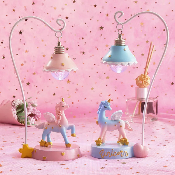 Hanging Unicorn Night Light Table Lamp Kawaii Cute DDLG Playground