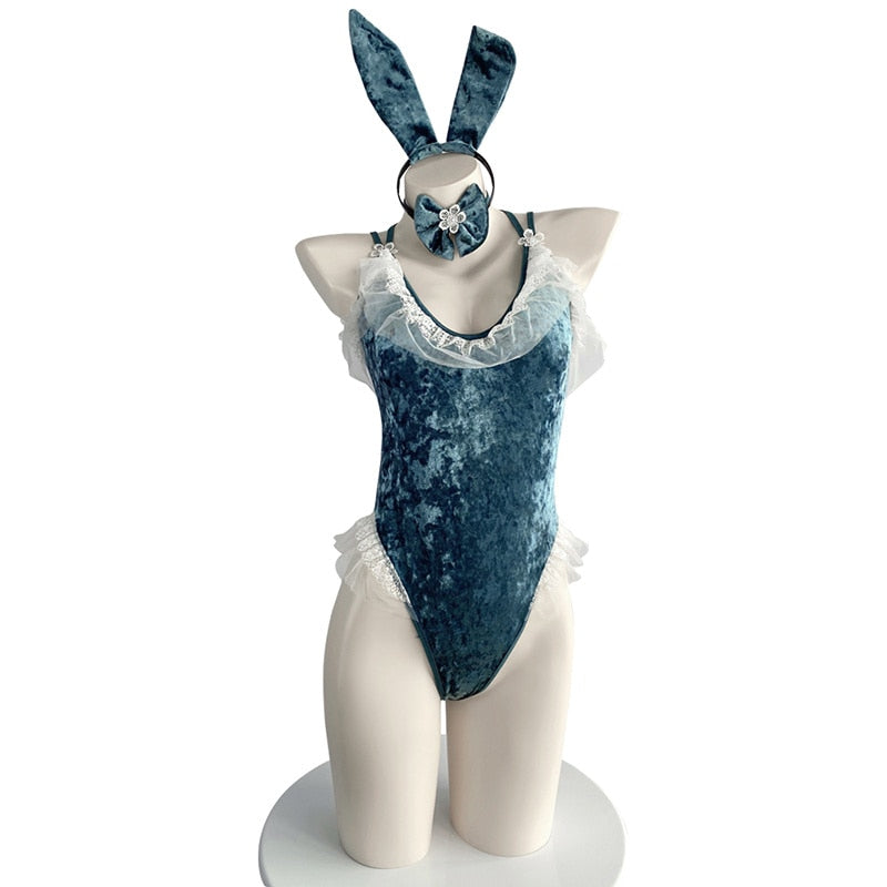 Plus Size Velour Bunny Cosplay (Up to 5XL)