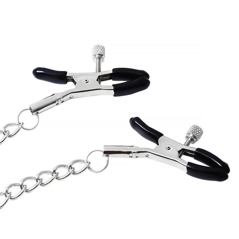 Statement Nipple Clamps - baby girl, choker necklace, clamp, daddies, daddy dom