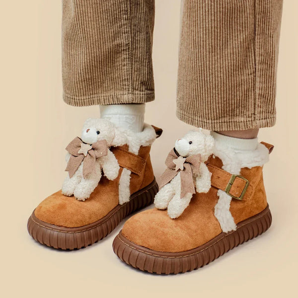 Tiny Teddy Ankle Booties - boots, footwear, shoes