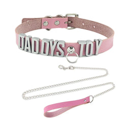 Yes Daddy Collar & Leash Set - Daddys Toy - choker, collar, collars, necklace, necklaces