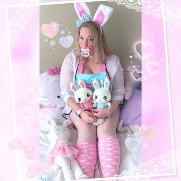 Sweet Bunny Rabbit Plush Stuffed Animal Pair Lot Cute – Kawaii Babe