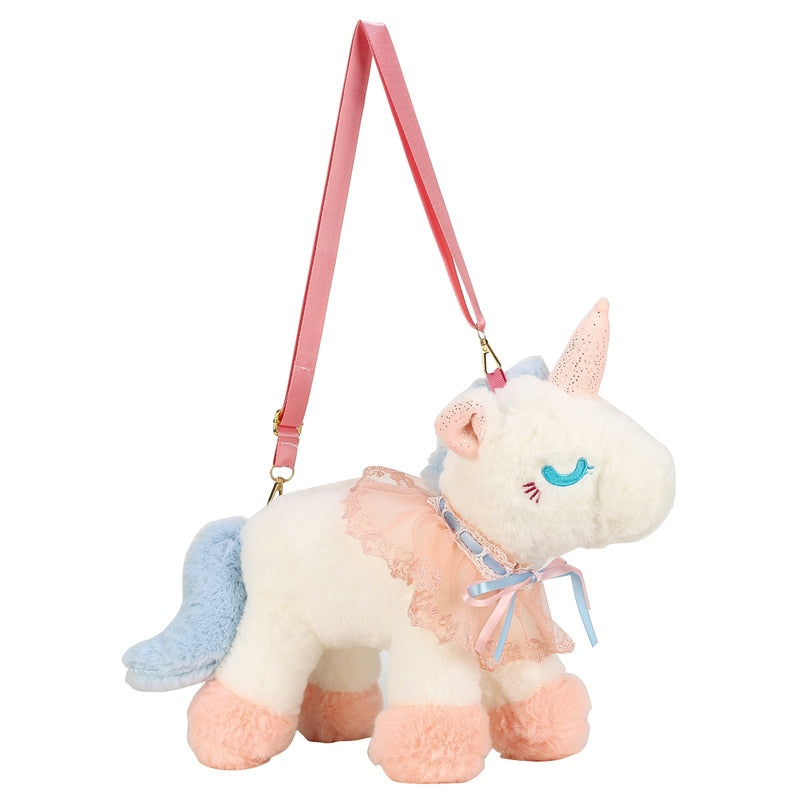 Ballerina Unicorn Plush Handbag