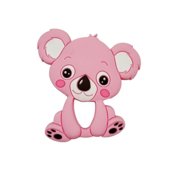 Adult Animal Teether - Koala Pink - teether