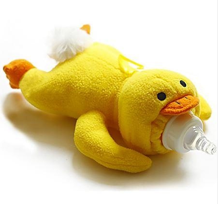 Adult Baby Bottle Holder Yellow Duck Stuffed Animal Thermal Bag Buddy ABDL CGL Kink Fetish by DDLG Playground