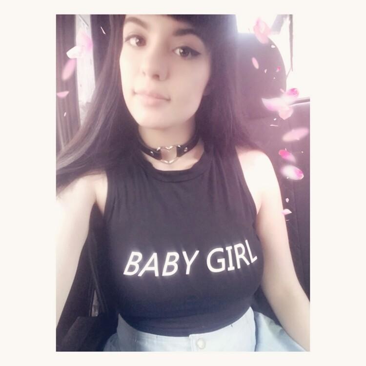 babygirl muscle tee cropped top crop shirt belly top abdl cgl little space baby girl by ddlg playground