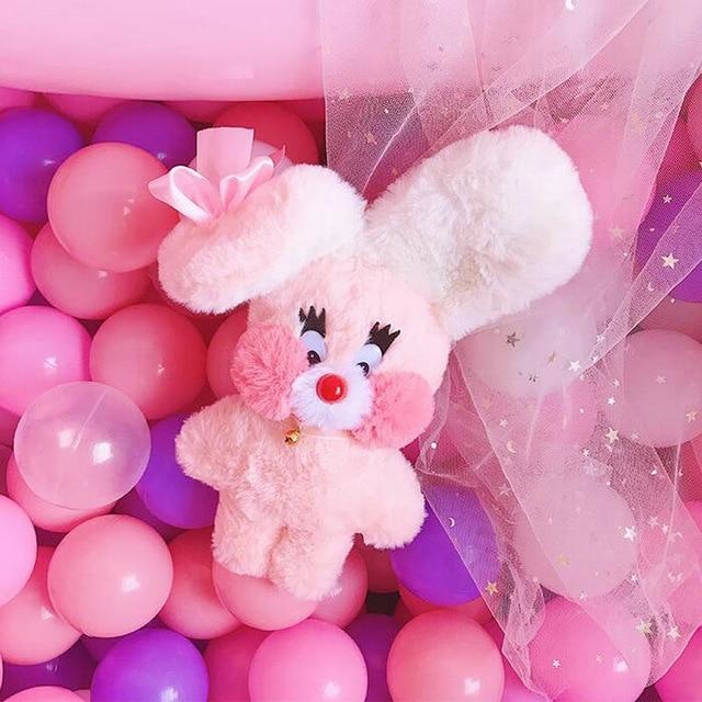 Bubblegum Bunny Plushie - Folded Ears - fairy kei, little mouse, mimi plush, plush toys