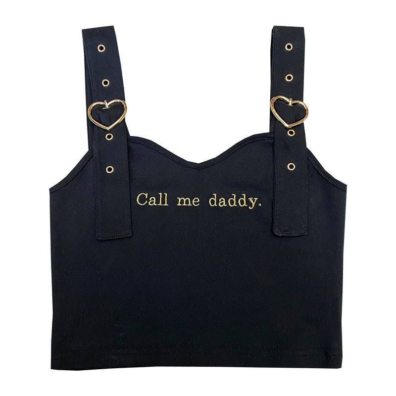 Call Me Daddy Crop Top - babydoll, belly shirt, tee, crop top, tops