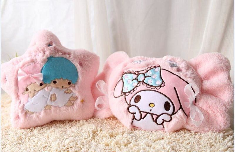 Sanrio Little Twin Stars Kiki Lala Throw Pillow Decor Decoration Bedding Fairy Kei Kawaii Babe