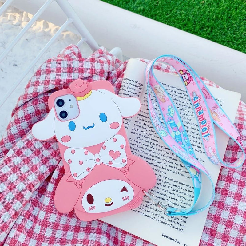 Cinna & Melody Stack iPhone Case - apple phone, phones, cinnamoroll, iphone case, cases