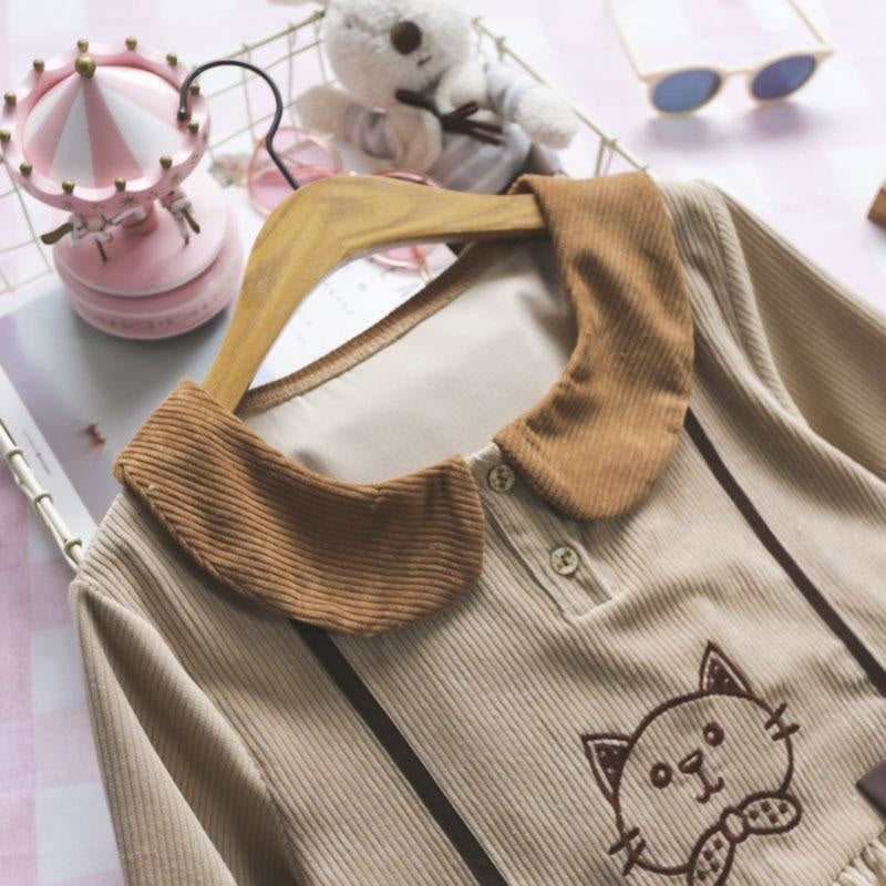 Corduroy Kitten Dress - jumper