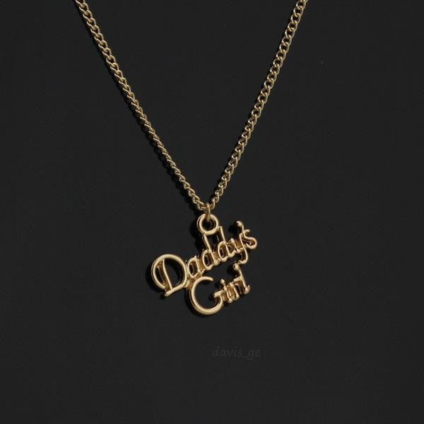 18k Gold Plated Daddy's Girl Necklace Pendant Genuine Gold Chain Lobster Clasp ABDL CGL DD/LG Jewelry by DDLG Playground