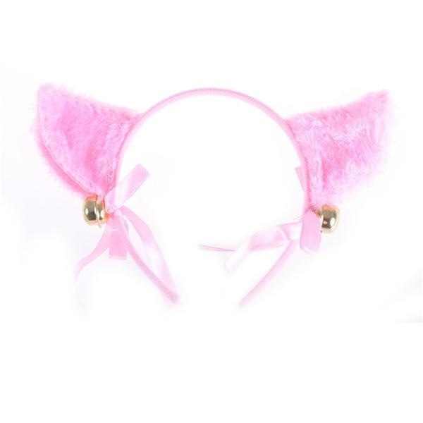 Furry Neko Ears - Pink - headband