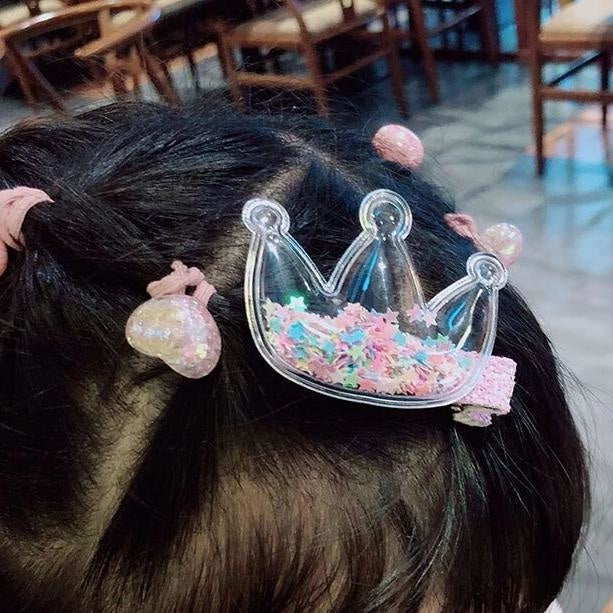 Glitter Confetti Clippies - hair clips