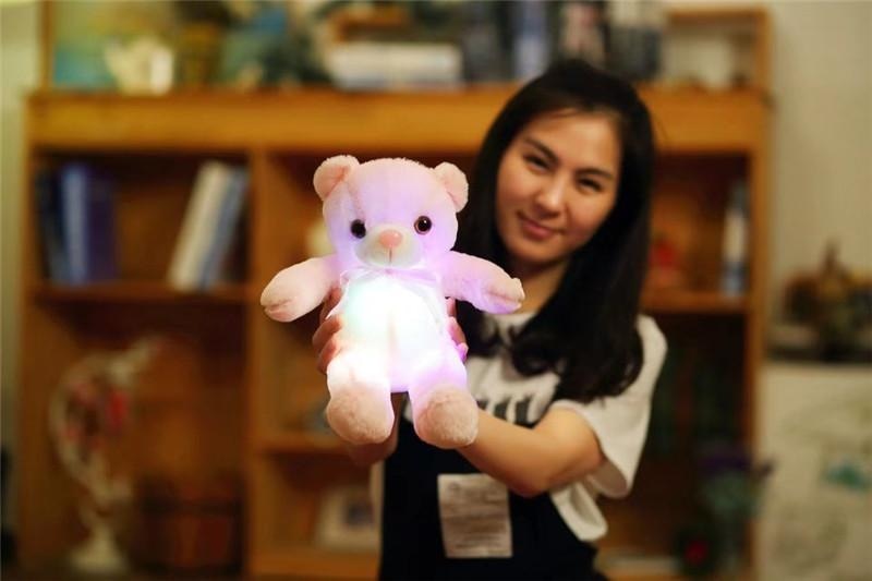 glow in the dark teddy bear plush stuffed animal LED Light Up Night Light Soft Toy Jumbo Plushies Stuffies Nursery Crib Toys ABDL | DDLG Playground