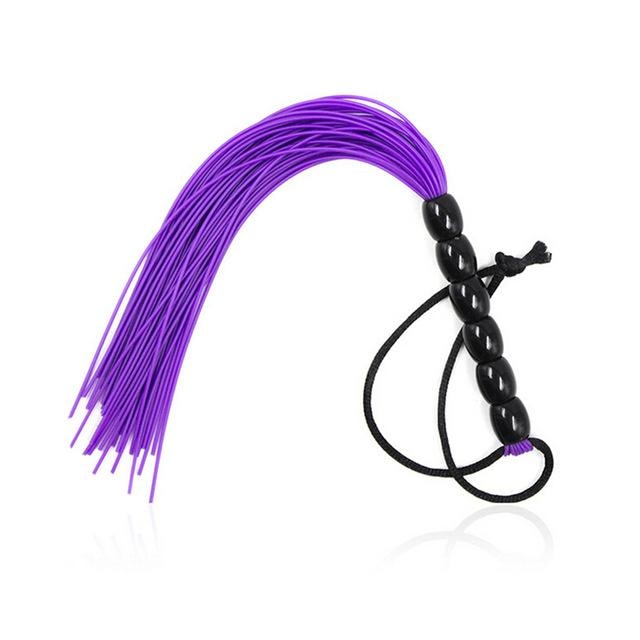 Purple Vegan Leather Whip Spanking Sex Toy 