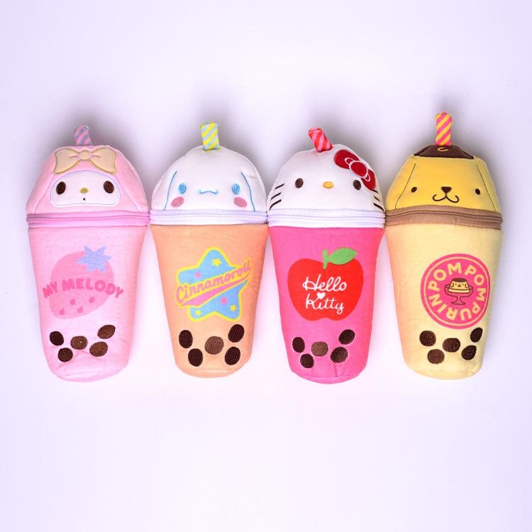 Kawaii Bubble Tea Stationary Cases - bag, bags, boba tea, bubble bunnies