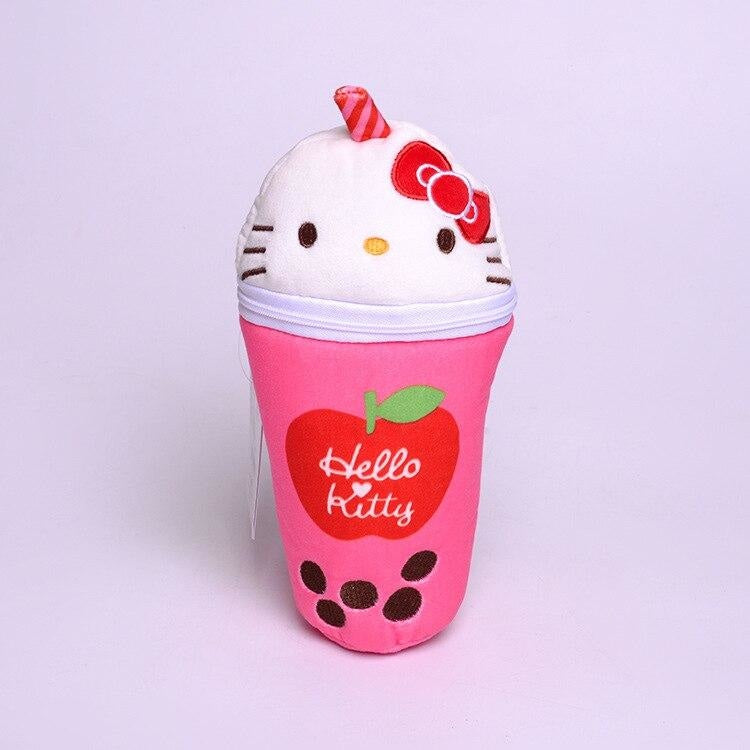 Kawaii Bubble Tea Stationary Cases - Hello Kitty - bag, bags, boba tea, bubble bunnies