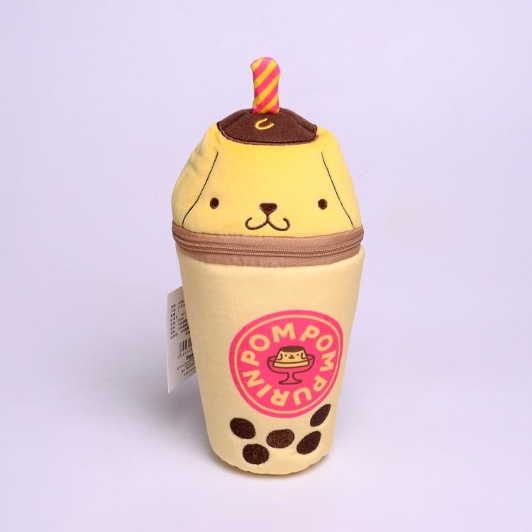 Kawaii Bubble Tea Stationary Cases - Pompompurin - bag, bags, boba tea, bubble bunnies
