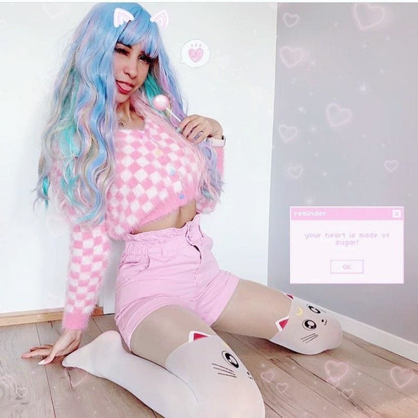 Kitten Tights - Sailor Moon White - invisible, nylons, panty hose, pantyhose, see through