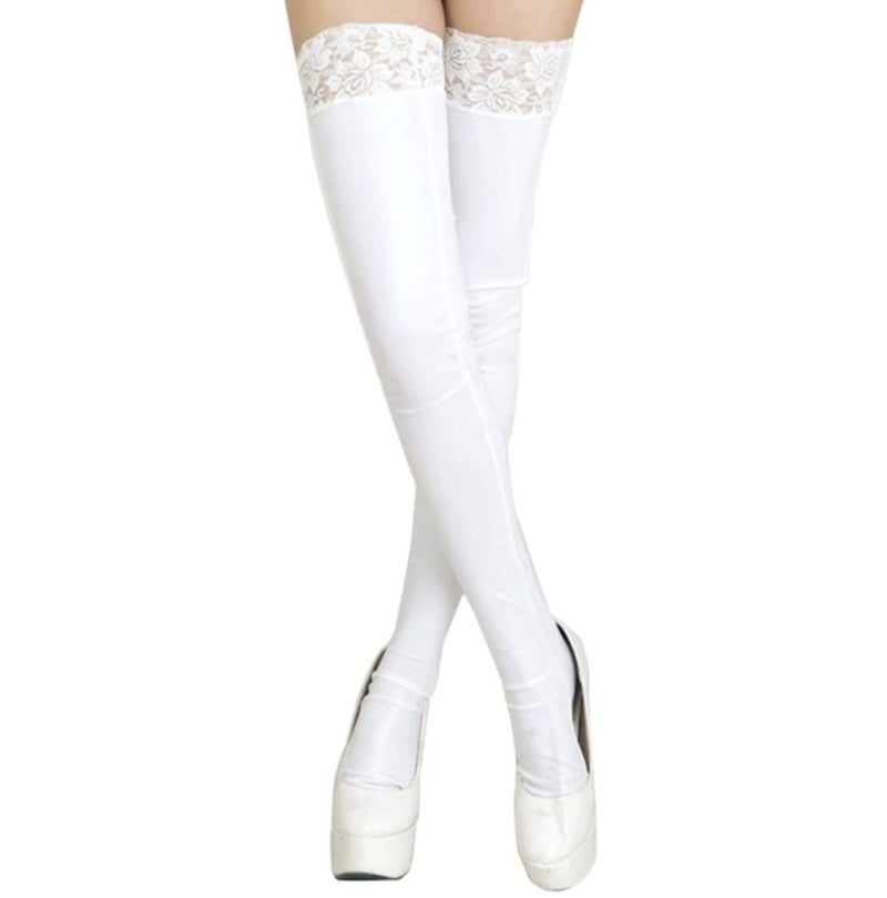 Latex Stockings - White - stockings