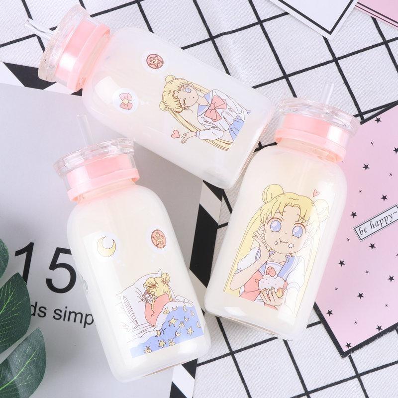 Magical Girl Glass Bottles - Sleepy Sailor Moon in Bed - bottle