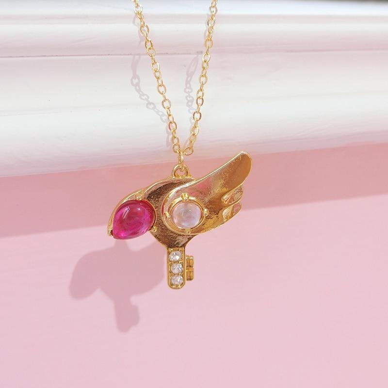 Magical Girl Wand Necklaces - Winged - accessories, accessory, anime, card captor, jewelery