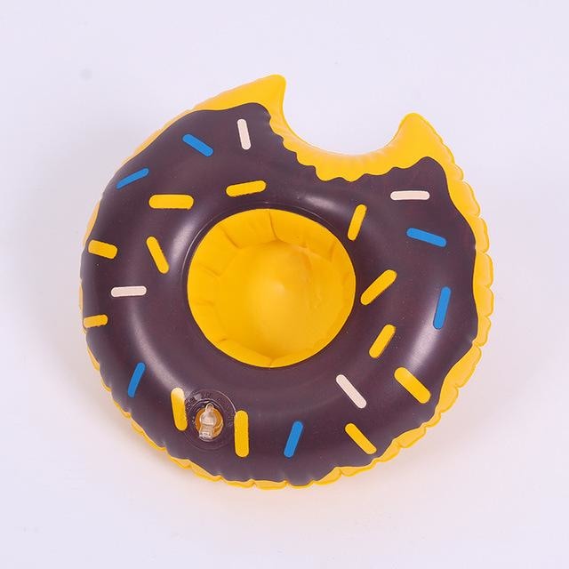 Miniature Bath Floaties - Brown Donut - Bath Toy