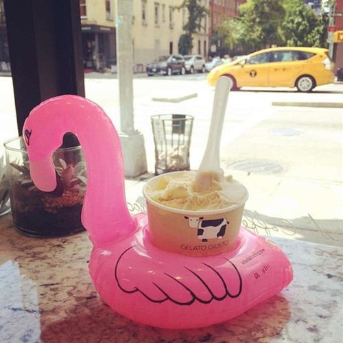 Miniature Bath Floaties - Flamingo - Bath Toy