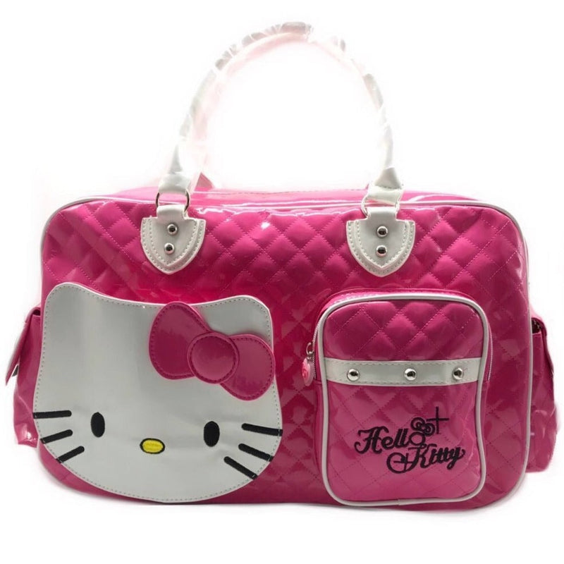 Oversized Kitten Duffle Bag - Red - 3d handbag, bags, bear, cases, duffle bag