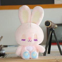 Pastel Bunny & Bear Plushies - Pink Bunny Plush - stuffed animal