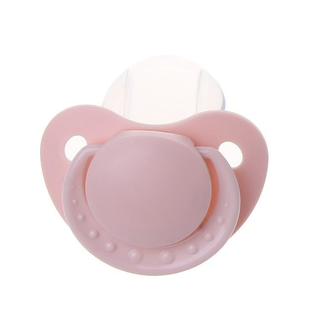 Pastel Pink Adult Pacifier 100% Safe BPA Free Rubber Binkie Soother Paci ABDL CGL Kink Fetish by DDLG Playground