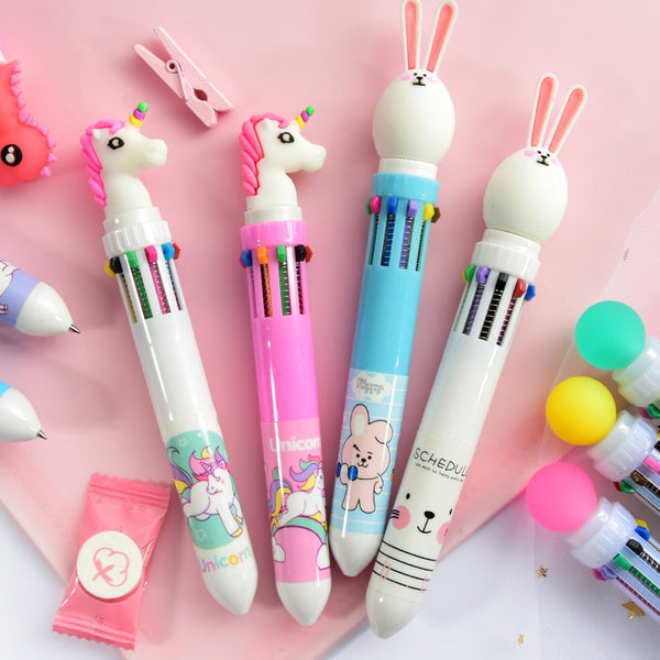 Glitter Unicorn Gel Pens Stationary Kawaii Fairy Kei