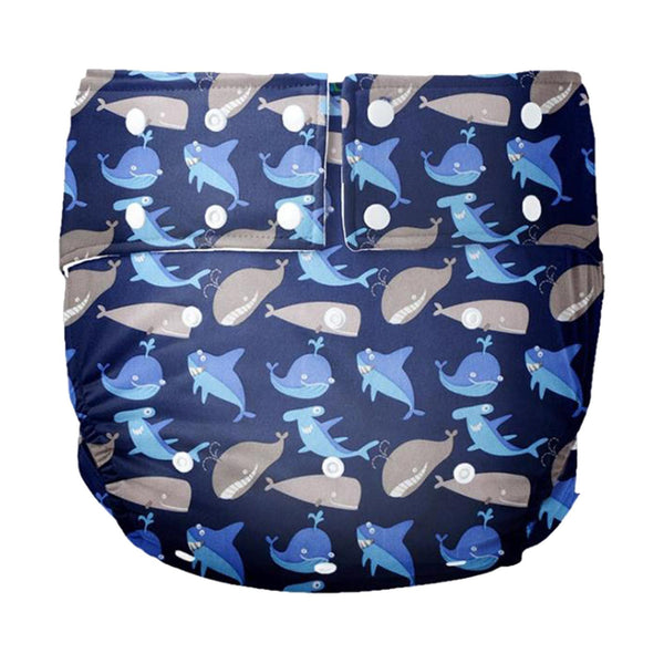 Blue Whale Adult Diaper Cloth Nappies Bamboo DDLG Playground