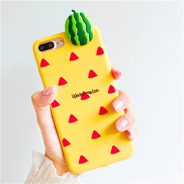 3d fruit rubber iphone cases watermelon melon fruity food tropical bendy soft iphone cases harajuku japan fashion by kawaii babe