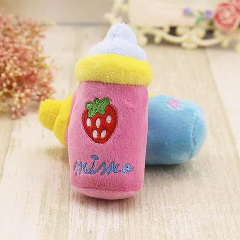 Kawaii Baby Bottle Plush Toy Stuffed Plushies Cute Strawberry 