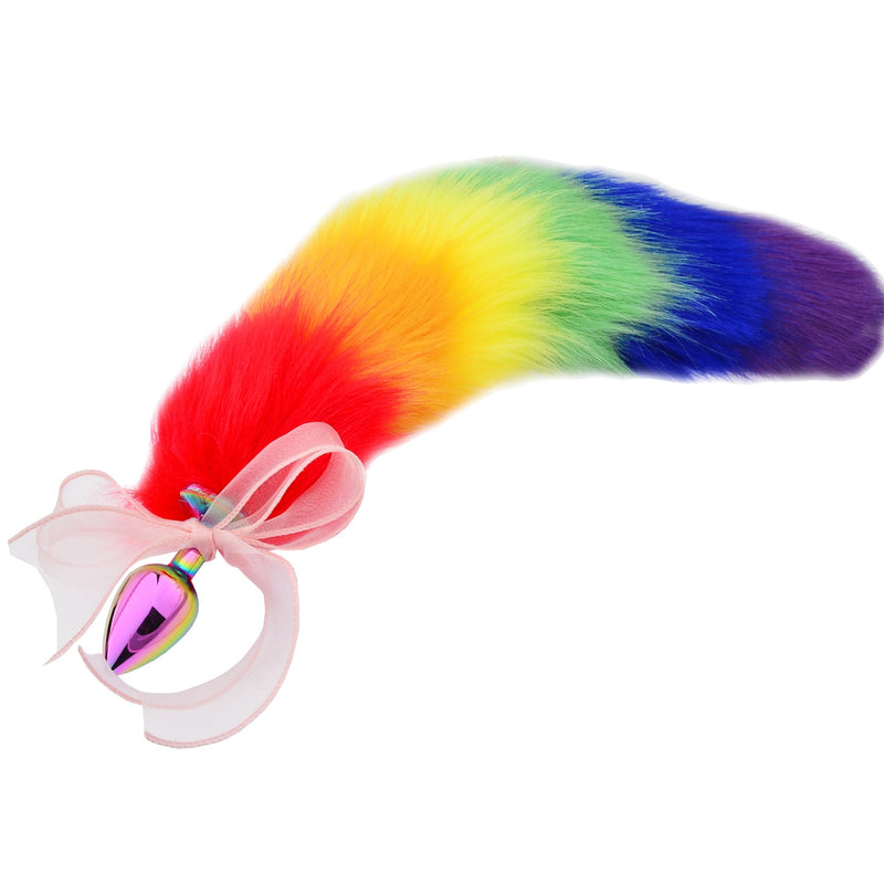 Rainbow Kitten Play & Plug Set - anal plug, kinky, pet play, player, plays