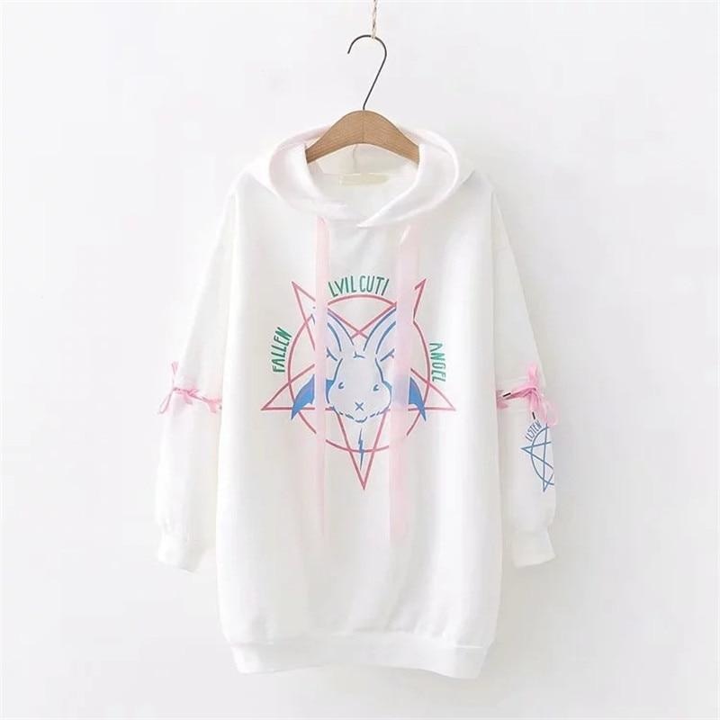 Satanic Bunny Hoodie - sweater