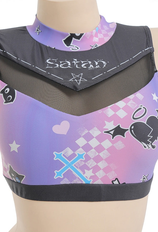 Satan’s Cheerleader Outfit - cosplay, cosplaying, cosplays, costume, pastel goth