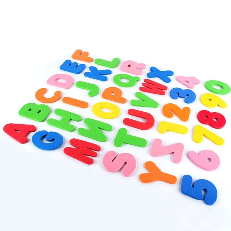 Bath Time Sticky Alphabet Foam Letters Rainbow Colorful by DDLG Playground
