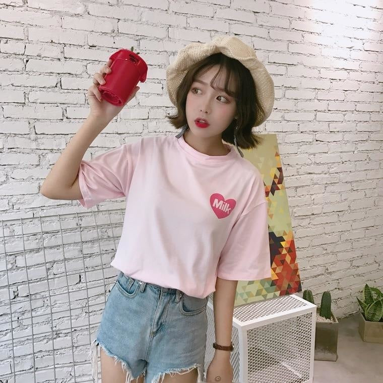 Strawberry Milk Tee - t-shirt