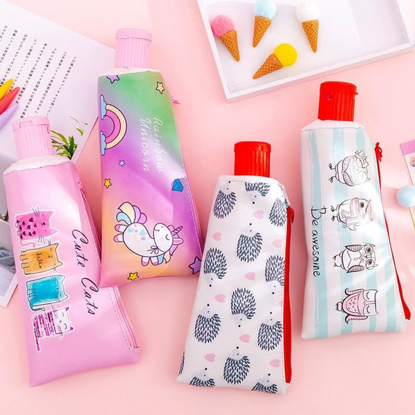 Happy Whale Pencil Case Makeup Bag Stationary Kawaii