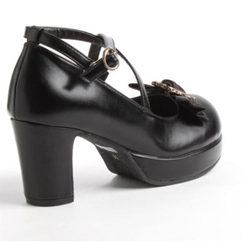 Victorian Bow Lolita Heels - Shoes