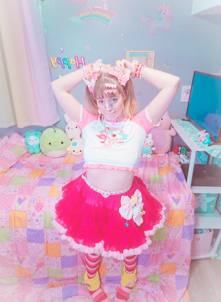 Little Kawaii Friends Crop Top