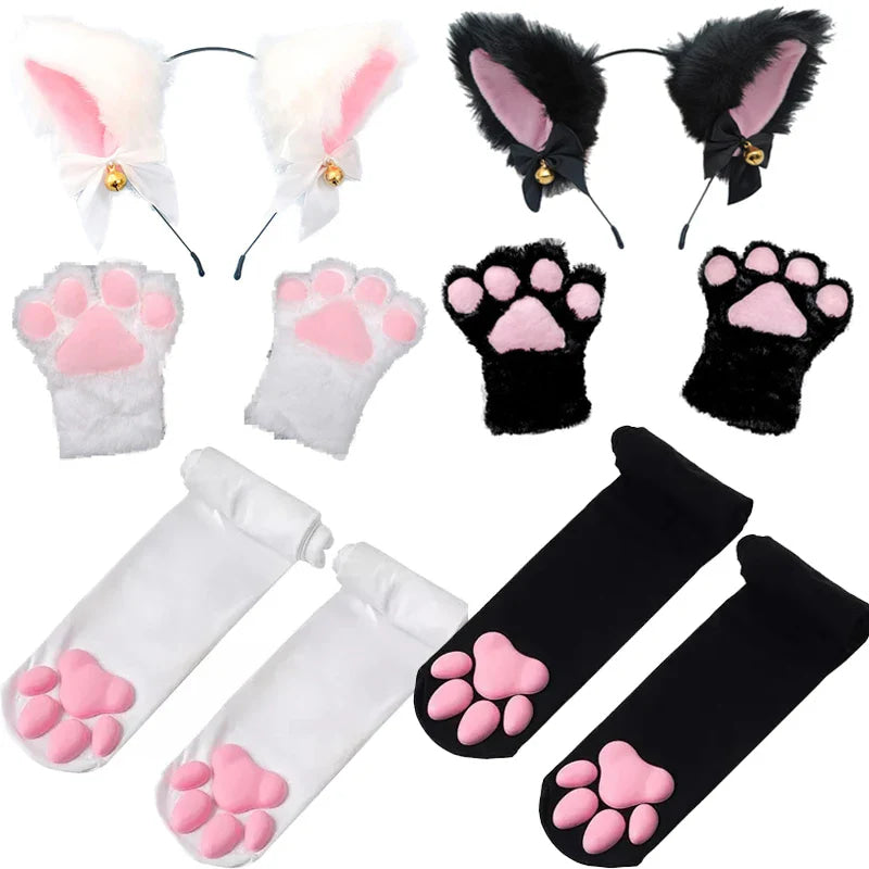 3 Piece Kitty Play Sets - 3d paw pad, cat cosplay, costume, kitten