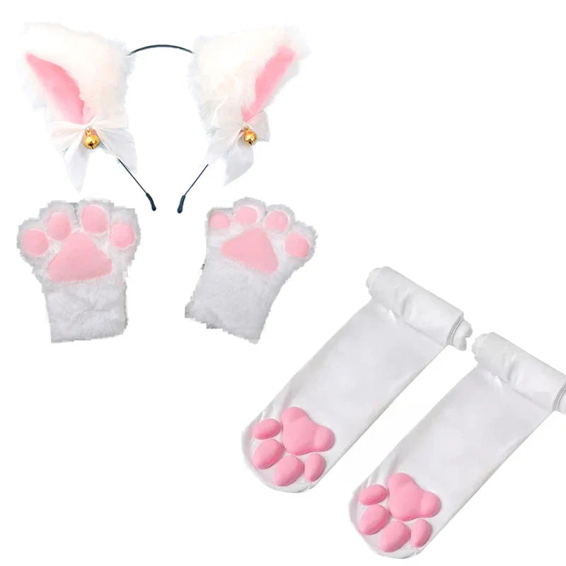 3 Piece Kitty Play Sets - 3d paw pad, cat cosplay, costume, kitten