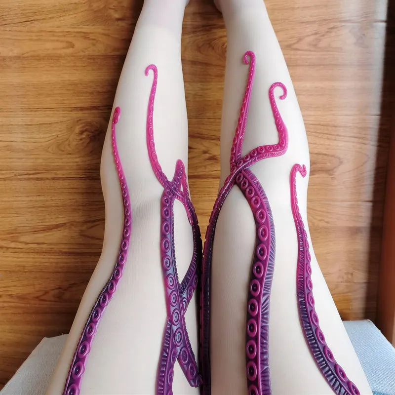 3D Textured Tentacle Pantyhose - nylons, octopus, pantyhose, socks, stockings