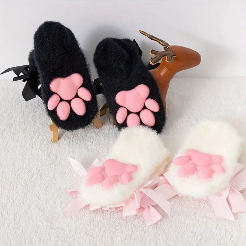 3D Furry Paw Pad Sockies