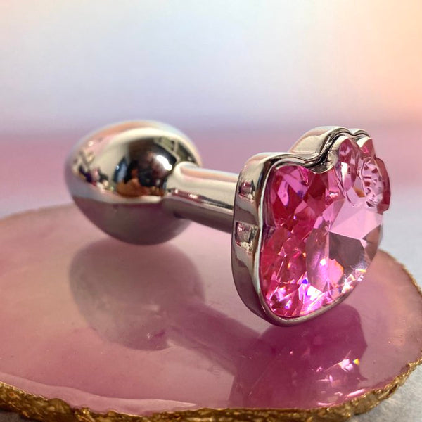 Pink Jewelled Kitty Cat Neko Butt Plugs DDLG Playground Pink Jewelled Kitty Cat Neko Butt Plugs DDLG Playground