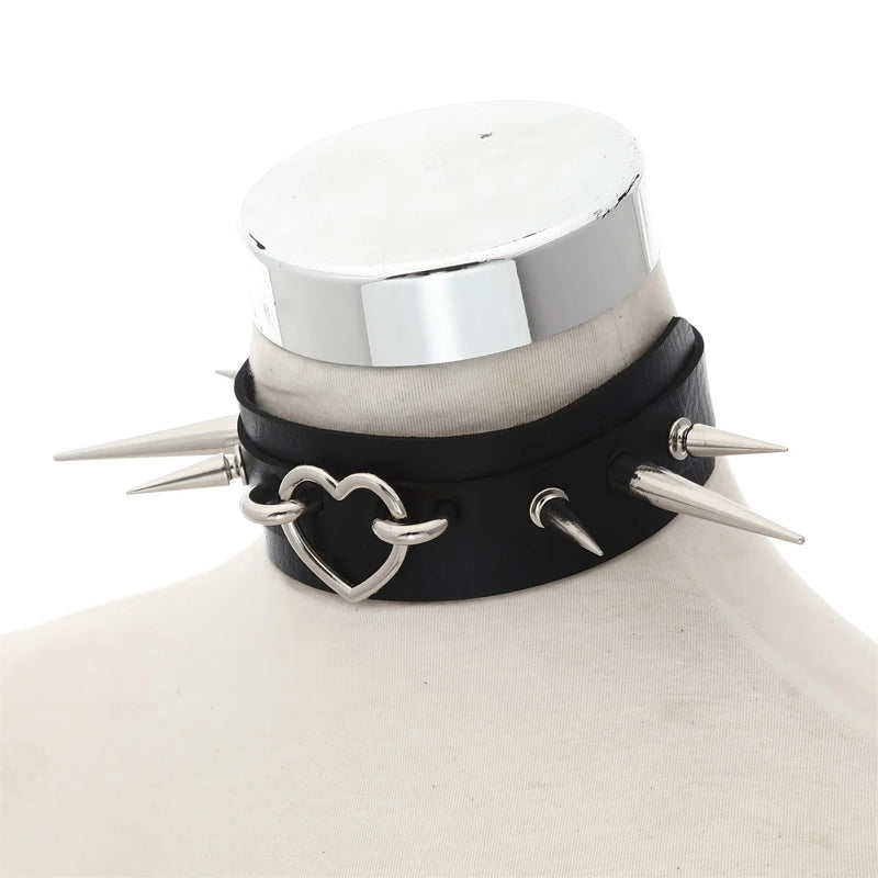 Ultra Goth Spiked Collar